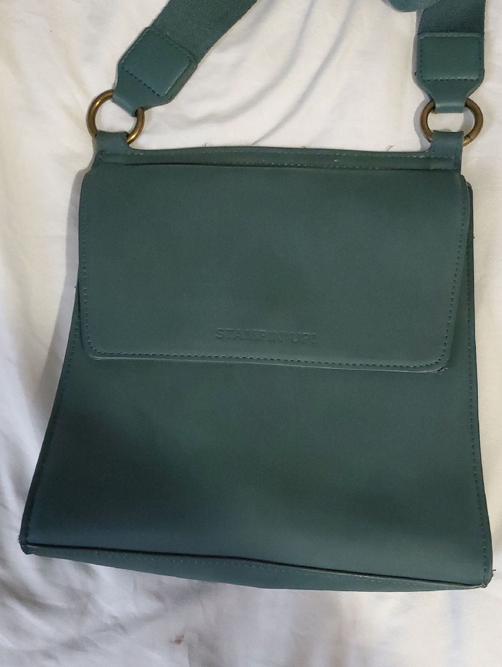 Stampin' Up Crossbody Shoulder Bag in Dark Green